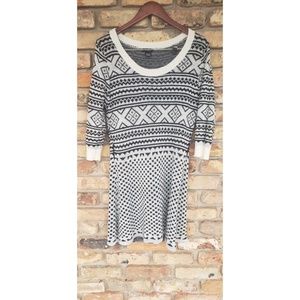 Chevron sweater dress